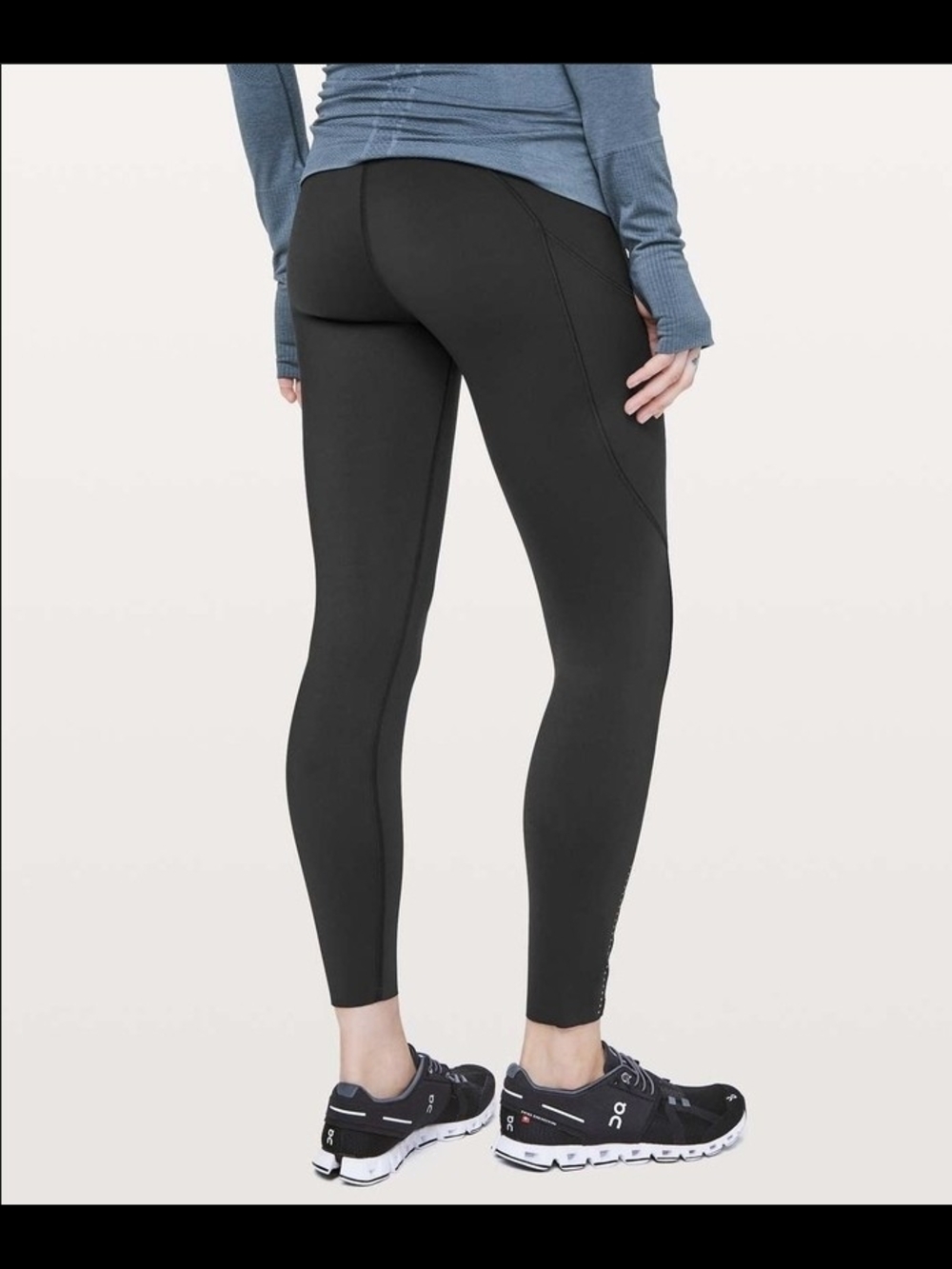 Lululemon Fast & Free 7/8 Tight II Nulux 25" Black Size 6 - Picture 5 of 5